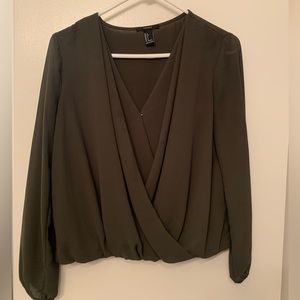 Dark green fancy shirt